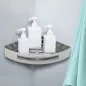 Cestillo Rincón Baño Autoadhesivo, Color Inox Con Efecto Espejo, Autoadhesivo Resistente o Con Tornillos Cestillo Rincón Baño Autoadhesivo, Color Inox Con Efecto Espejo, Autoadhesivo Resistente o Con Tornillos
