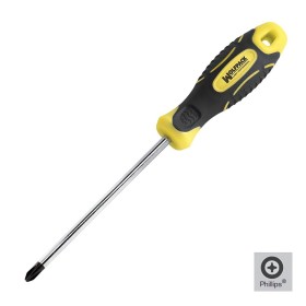 Destornillador Mango Bimaterial Phillips N.º 2 / 100 mm. Destornillador Plano, Cromo Vanadio,