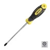 Destornillador Mango Bimaterial Phillips N.º 2 / 100 mm. Destornillador Plano, Cromo Vanadio,