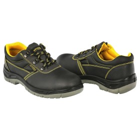 Zapatos Seguridad S3 Piel Negra WOLFPACK N.º 38 Vestuario Laboral, calzado Seguridad, Botas Trabajo. (Par)