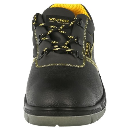 Zapatos Seguridad S3 Piel Negra WOLFPACK N.º 38 Vestuario Laboral, calzado Seguridad, Botas Trabajo. (Par)