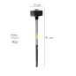 Maza Con Mango Fibra Vidrio 3 Kg. Cabeza Forjada, Con Anillo Anti Vibración, Maza / Porro Maza Con Mango Fibra Vidrio 3 Kg. Cabeza Forjada, Con Anillo Anti Vibración, Maza / Porro