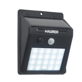 Aplique Foco Solar LED Exterior IP65, 200 Lúmenes, Sensor Movimiento y Crepuscular, Foco Led Batería, Foco Solar Batería,