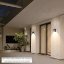 Aplique Foco Solar LED Exterior IP65, 200 Lúmenes, Sensor Movimiento y Crepuscular, Foco Led Batería, Foco Solar Batería,