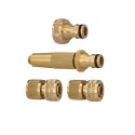 Set Riego 4 piezas Para Mangueras 1/2" Fabricado en latón.