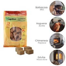 Pastillas Encendido Barbacoas Ecológicas 72 Piezas, No Toxico, Sin Olor, Favorable Medio Ambiente