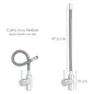 Grifo Monomando Fregadero Flexible Caño Alto, Grifo De Cocina Flexible Caño Alto. Cartucho cerámico Diámetro 35 mm. Grifo Monomando Fregadero Flexible Caño Alto, Grifo De Cocina Flexible Caño Alto. Cartucho cerámico Diámetro 35 mm.