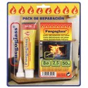 Kit Reparación Estufas/Chimeneas, Cola Refractaria y Cordón Fibra Vidrio 8 mm. x 2,5 m.