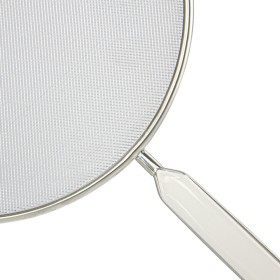 Tapa Anti Salpicaduras Diámetro 28 cm. Malla Acero Inoxidable. Con mango, Pantalla Anti salpicaduras