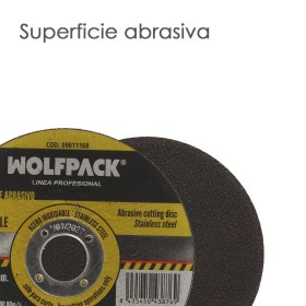 Disco Corte Abrasivo Acero Inoxidable Diámetro 125x Diámetro 22,2 mm Espesor 1,0 mm. Disco Radial / Amoladora Universal