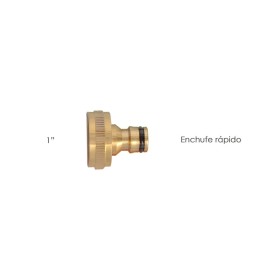 Adaptador Manguera Latón 1" hembra