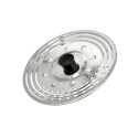 Tapadera Multiusos Acero Inoxidable Diámetro 21 cm. Uso Tapa Anti Salpicaduras y Escurridor.