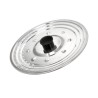 Tapadera Multiusos Acero Inoxidable Diámetro 25 cm. Uso Tapa Anti Salpicaduras y Escurridor.