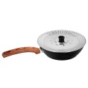 Tapadera Multiusos Acero Inoxidable Diámetro 25 cm. Uso Tapa Anti Salpicaduras y Escurridor.