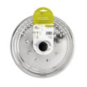 Tapadera Multiusos Acero Inoxidable Diámetro 25 cm. Uso Tapa Anti Salpicaduras y Escurridor.