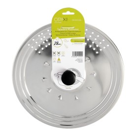 Tapadera Multiusos Acero Inoxidable Diámetro 28 cm. Uso Tapa Anti Salpicaduras y Escurridor.