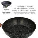 Sartén Aluminio Forjado Antiadherente Diámetro 20 x 4,5 cm. Mango Engomado / 5 capas