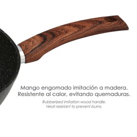 Sartén Aluminio Forjado Antiadherente Diámetro 20 x 4,5 cm. Mango Engomado / 5 capas