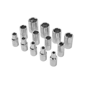 Juego Llaves De Vaso y Puntas 1/4" 46 Piezas. Con Apartador. Cromo Vanadio, Kit Llave Combinada, Kit Carraca, Juego Llaves Vaso