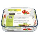 Fuente Horno Cristal Borosilicato Cuadrada 1,1L. 20,7x20,7 cm. Ideal Mezclas, Ensaladas, Postres, Cocina, Repostería. Libre BPA