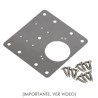 Placas de Reparación Bisagras Cazoleta 9x9 cm. 1 piezas. Placa Repara Puertas, Placa Reparación Bisagras Mueble