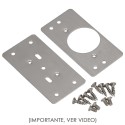 Placas de Reparación Bisagras Cazoleta 4,7x9 cm. 2 piezas. Placa Repara Puertas, Placa Reparación Bisagras Mueble