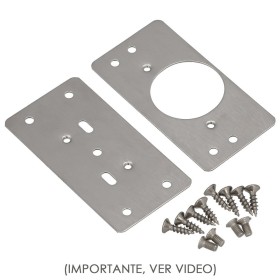 Placas de Reparación Bisagras Cazoleta 4,7x9 cm. 2 piezas. Placa Repara Puertas, Placa Reparación Bisagras Mueble