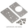 Placas de Reparación Bisagras Cazoleta 4,7x9 cm. 2 piezas. Placa Repara Puertas, Placa Reparación Bisagras Mueble