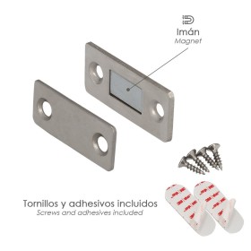 Cierre Imán Universal Atornillable/ Adhesivo Para Puertas / Cajones / Frigoríficos / Armarios.