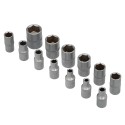 Juego Llaves De Vaso y Puntas 1/4" 46 piezas. Con Apartador. Cromo Vanadio, Kit Llave Combinada, Kit Carraca,