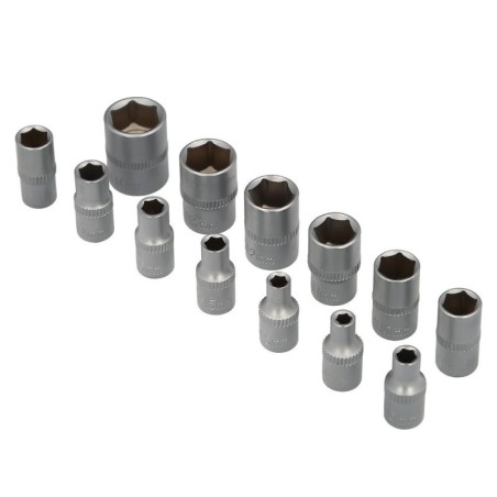 Juego Llaves De Vaso y Puntas 1/4" 46 piezas. Con Apartador. Cromo Vanadio, Kit Llave Combinada, Kit Carraca,