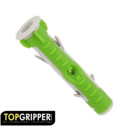 Taco Topgripper Bimaterial Diámetro 8 mm. (Caja 100 unidades) Taco Anclaje Universal, Para Hormigón, Placa de Yeso, Ladrillo