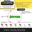 Taco Topgripper Bimaterial Diámetro 8 mm. (Caja 100 unidades) Taco Anclaje Universal, Taco Hormigón, Taco Pladur, Taco Ladrillo
