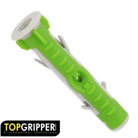 Taco Topgripper Bimaterial Diámetro 10 mm. (Caja 75 unidades) Taco Anclaje Universal, Taco Hormigón, Taco Pladur, Taco Ladrillo