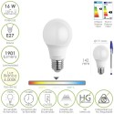 Bombilla Led Estándar Rosca E27. 16 Watt. Equivale A 130 Watt. 1901 Lúmenes. Luz Blanca 4000º K.)