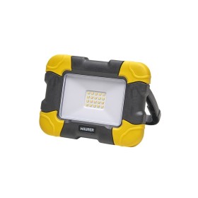 Foco Led Plano Recargable 10 Watt. 800 Lúmenes Luz blanca 4000K protección IP44. Portátil Proyector Led Obras