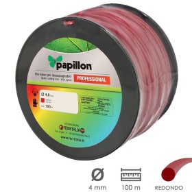 Hilo Nylon Desbrozadoras Redondo Profesional Diámetro 4,0 mm. Rollo 100 metros.