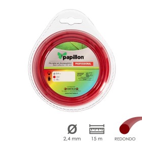 Hilo Nylon Desbrozadoras Redondo Profesional Diámetro 2,4 mm. Rollo 15 metros.