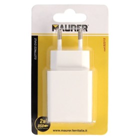 Cargador USB Dos Tomas 2.1 Amperios. 5 V. Adaptador Enchufe USB Cargador USB de Pared, Android, IPhone, Smartphones, Tablet.
