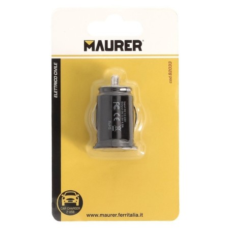 Cargador Coche USB Dos Tomas 2.1 Amperios. 5 V. Adaptador Enchufe USB Cargador USB de Pared, Android, IPhone, Smartphones