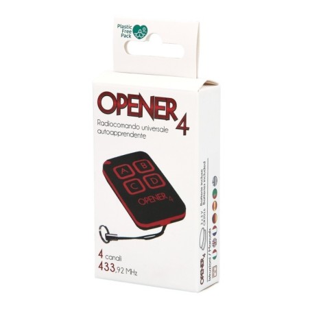 Telemando Universal Automático 433,92 MHz 4 canales. Telemando Garajes, Telemando Puertas, Telemando Accesos.