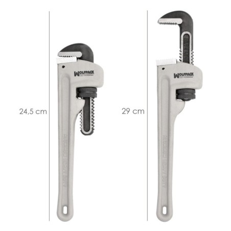 Llave Stillson Heavy Duty Aluminio 10" Llave Para Tubos, Llave Plomería, Llave Para Tuberías, Llave Grifa.