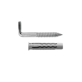 Kit Sanitario Alcayata Con Taco Diámetro 10 x 50 mm. Fijación Calentadores / Termos De Agua