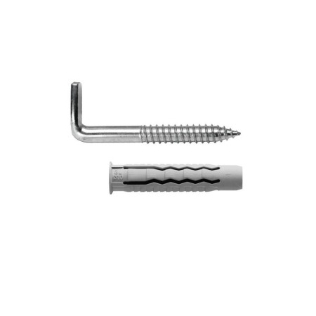 Kit Sanitario Alcayata Con Taco Diámetro 10 x 50 mm. Fijación Calentadores / Termos De Agua