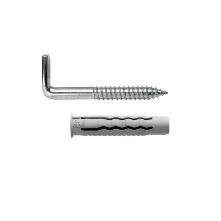 Kit Sanitario Alcayata Con Taco Diámetro 12 x 60 mm. Fijación Calentadores / Termos De Agua