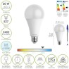 Bombilla Led Estándar Rosca E27. 20 Watt. Equivale A 150 Watt. 2452 Lúmenes. Luz Fría (6500º K.)