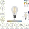 Bombilla Led Filamento Estándar Rosca E27. 7 Watt. Equivale A 50 Watt. 806 Lúmenes. Luz Neutra 4000º K.