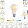 Bombilla Led Filamento Estándar Rosca E27. 18 Watt. Equivale A 130 Watt. 2462 Lúmenes. Luz Neutra 4000º K.