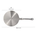Adaptador Para Inducción / Vitrocerámica Diámetro 19.5 cm. 3 Capas Acero Inoxidable / Aluminio