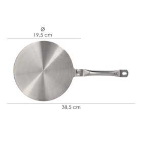 Adaptador Para Inducción / Vitrocerámica Diámetro 19.5 cm. 3 Capas Acero Inoxidable / Aluminio